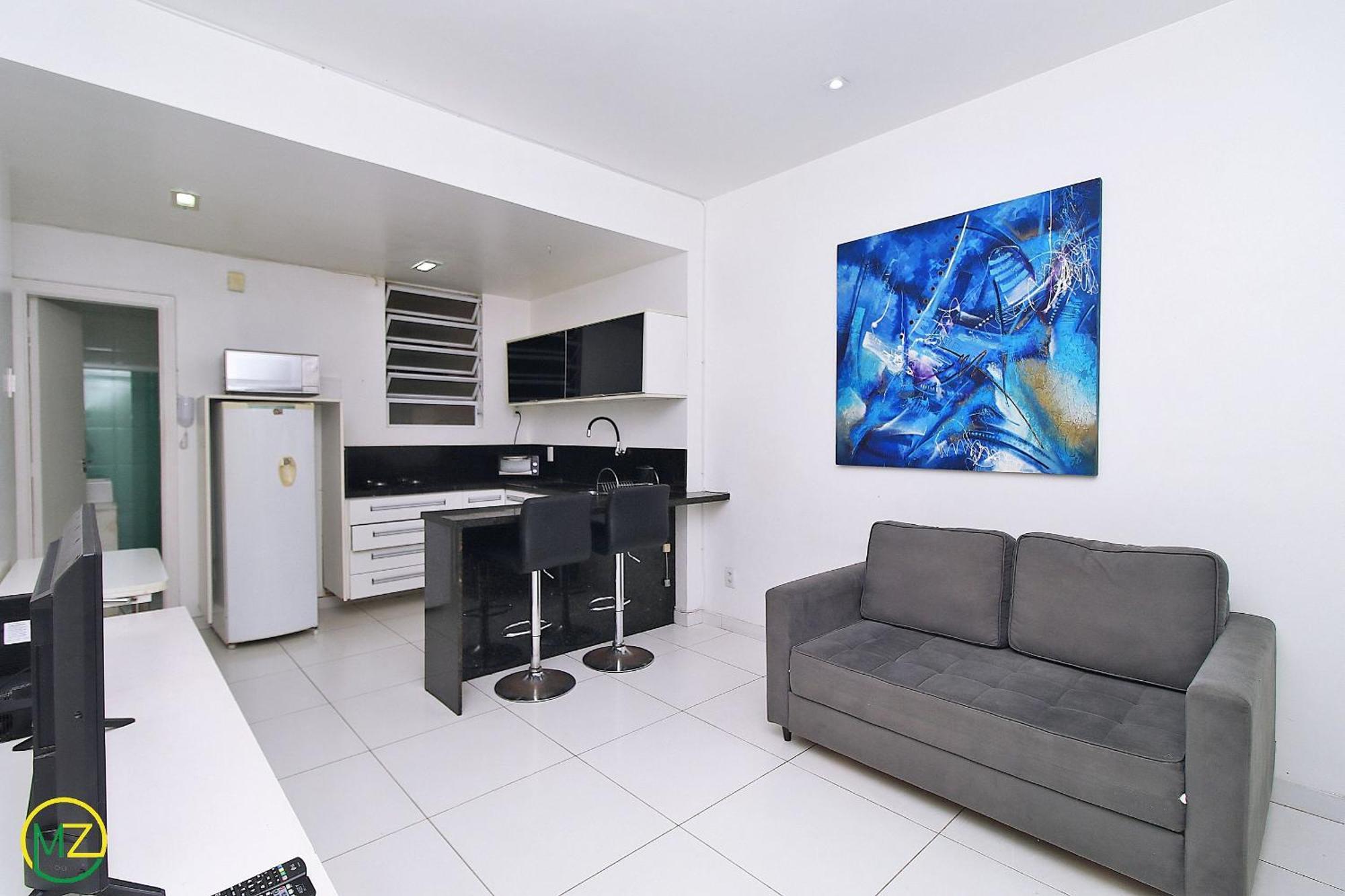 Studio Com Vista Lateral Para O Mar Em Copacabana Rio de Janeiro Exteriör bild
