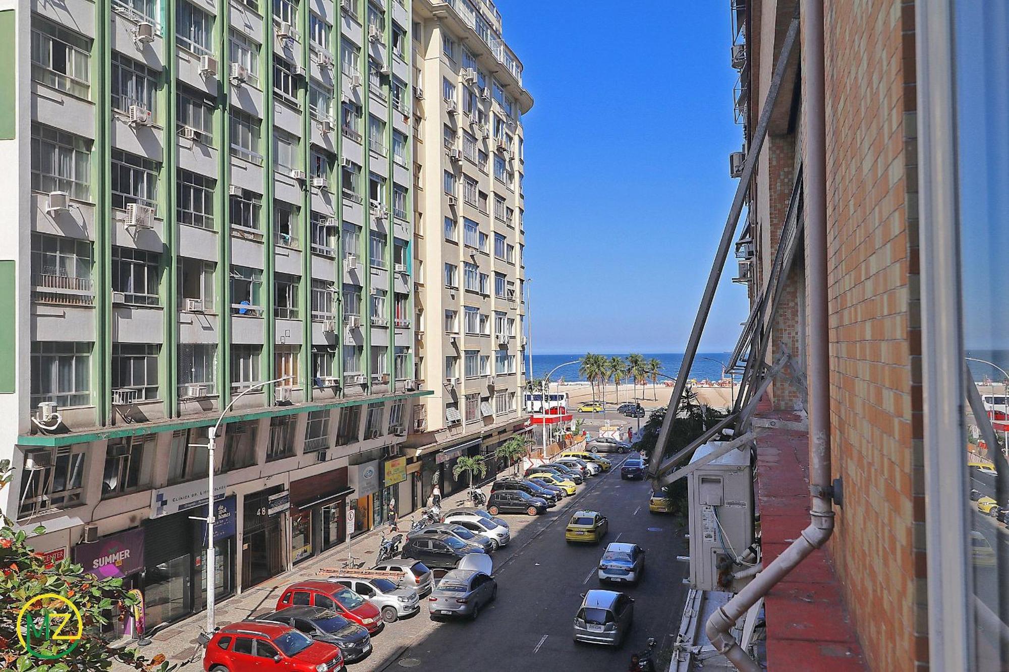 Studio Com Vista Lateral Para O Mar Em Copacabana Rio de Janeiro Exteriör bild
